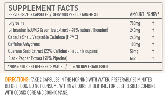 RISE Energy Nootropic | Premium Support for smooth, sustained Energy & Focus