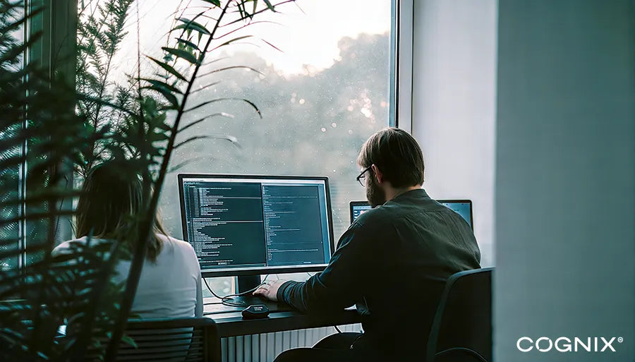 Photo of a Programmer in office